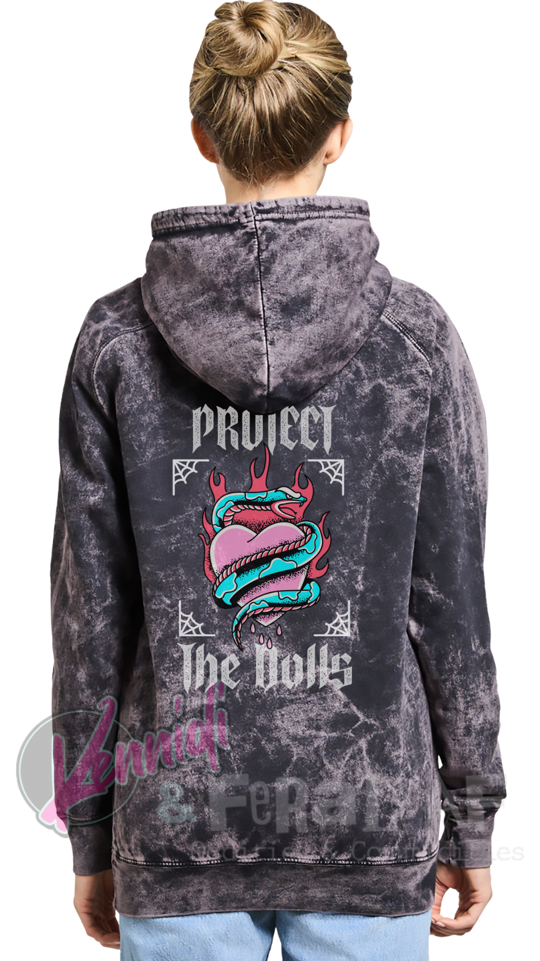 Protect The Dolls Vintage Raglan Hoodie Lane Seven