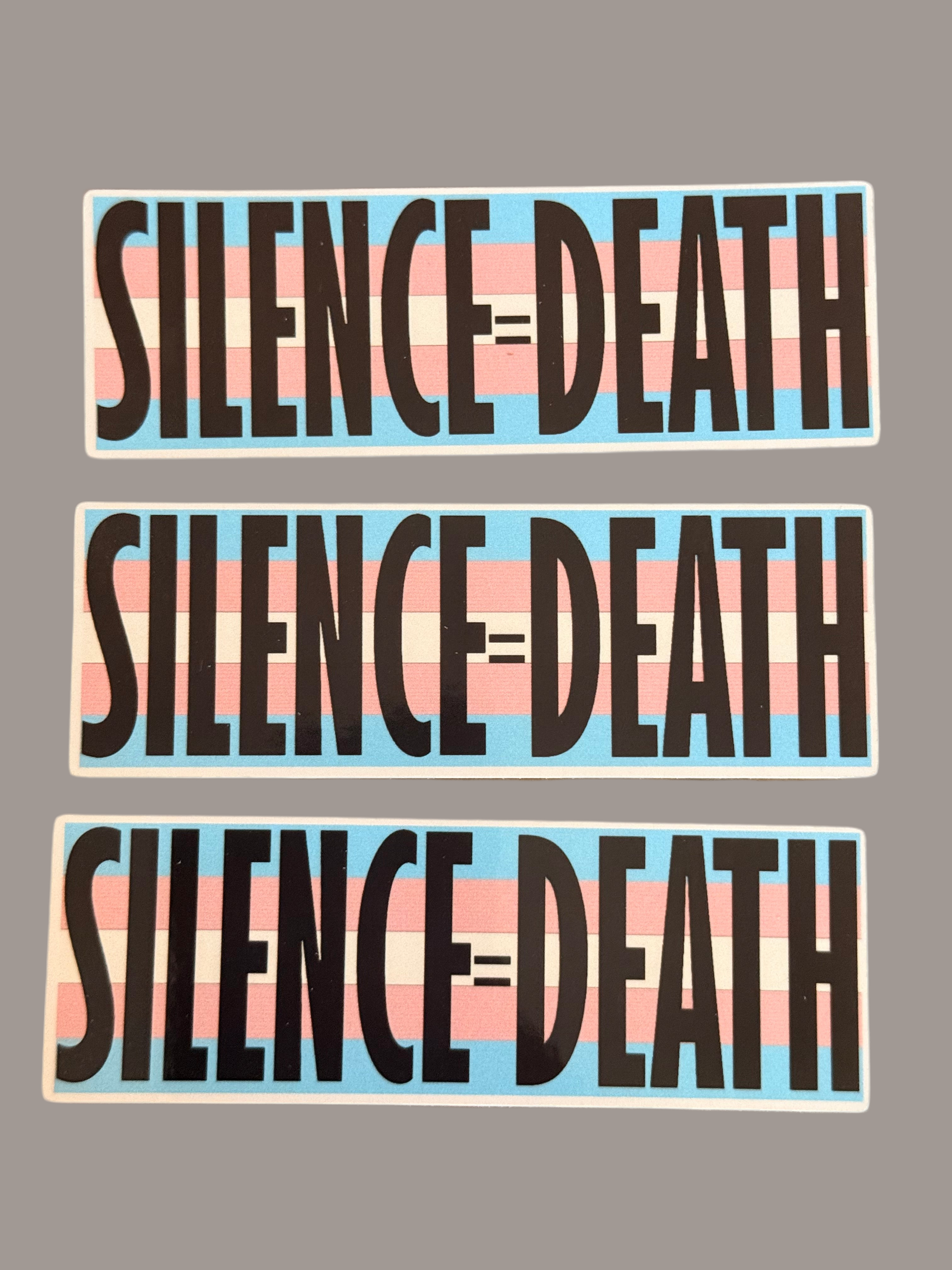 Silence = Death Bumper Sticker