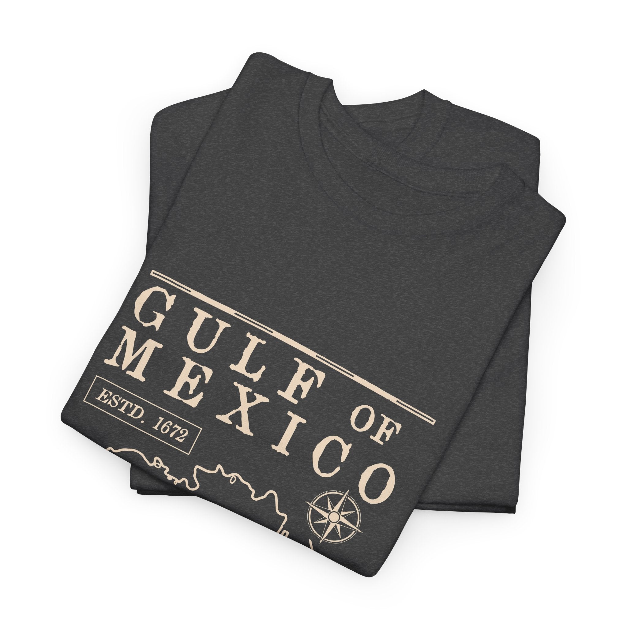 Gulf of Mexico Map Vintage T-shirt