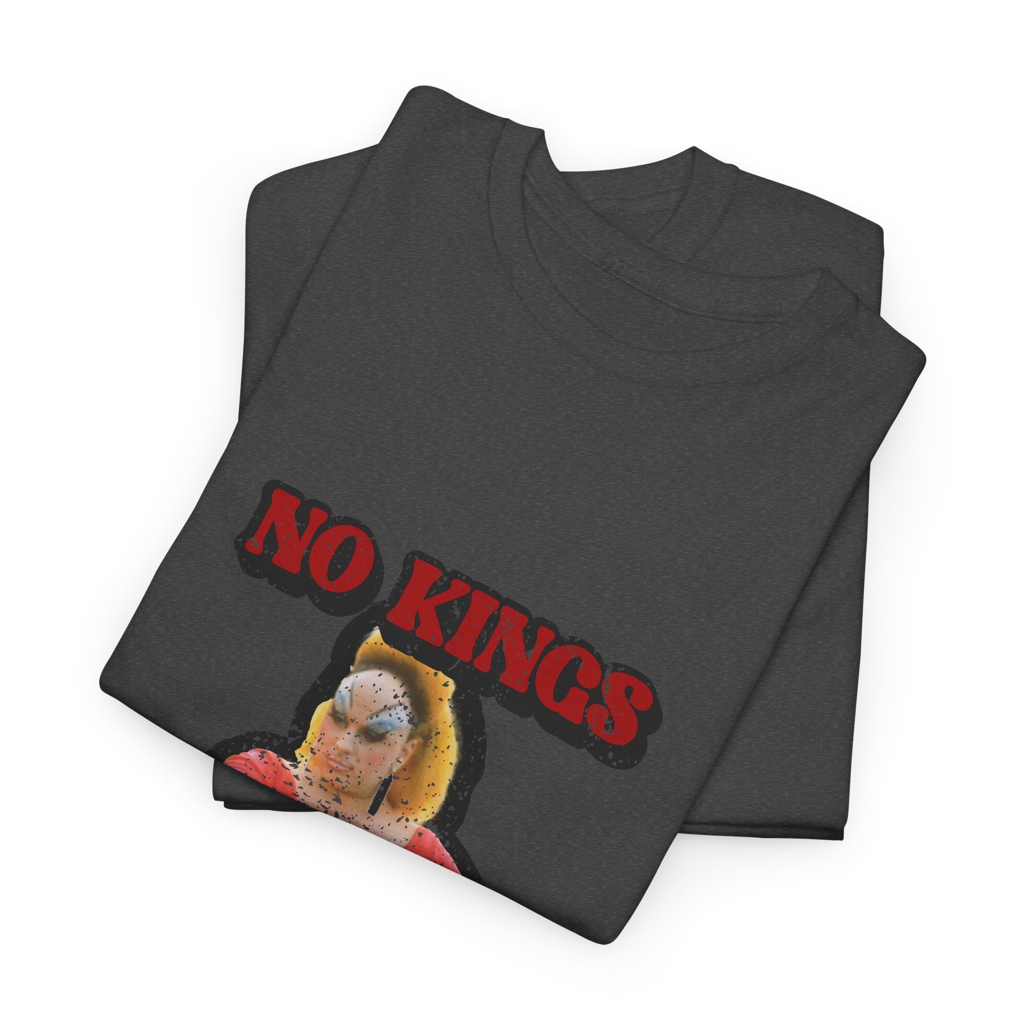 No Kings Only Queens Divine Distressed T-shirt