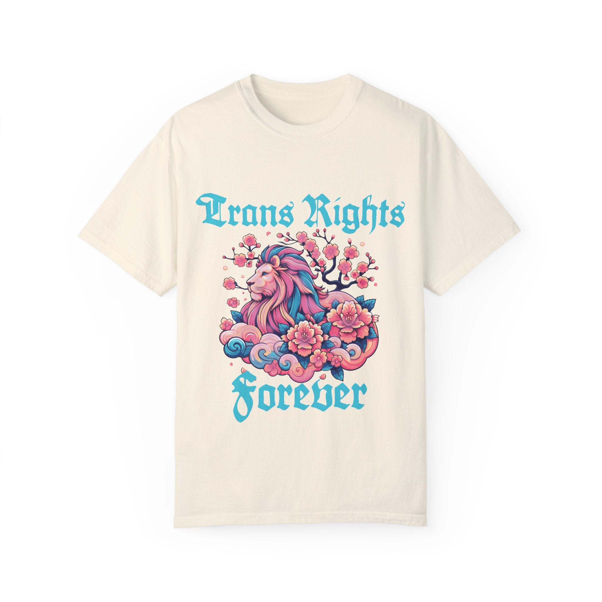 Trans Rights Forever Lion Comfort Colors Tshirt