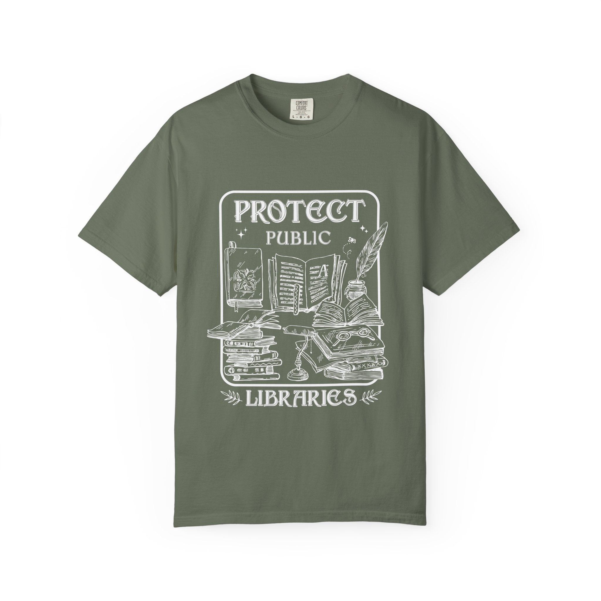 Support Public Libraries Comfort Colors T-shirt