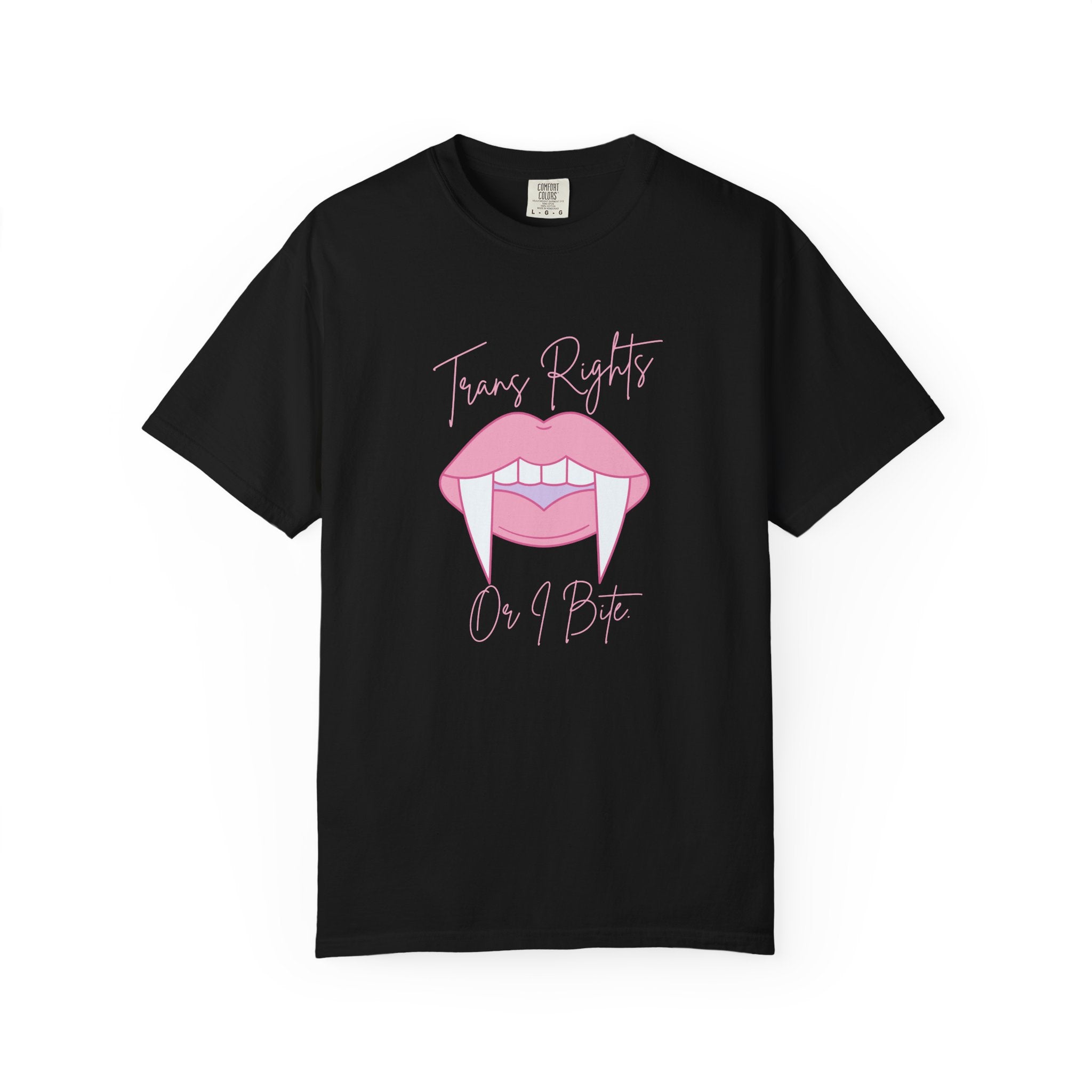 Vampire: Trans Rights or I Bite Comfort Colors T-shirt