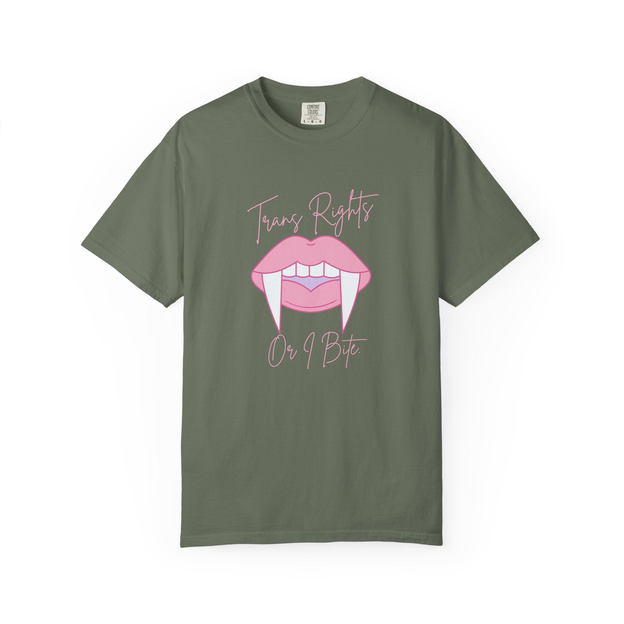 Vampire: Trans Rights or I Bite Comfort Colors T-shirt