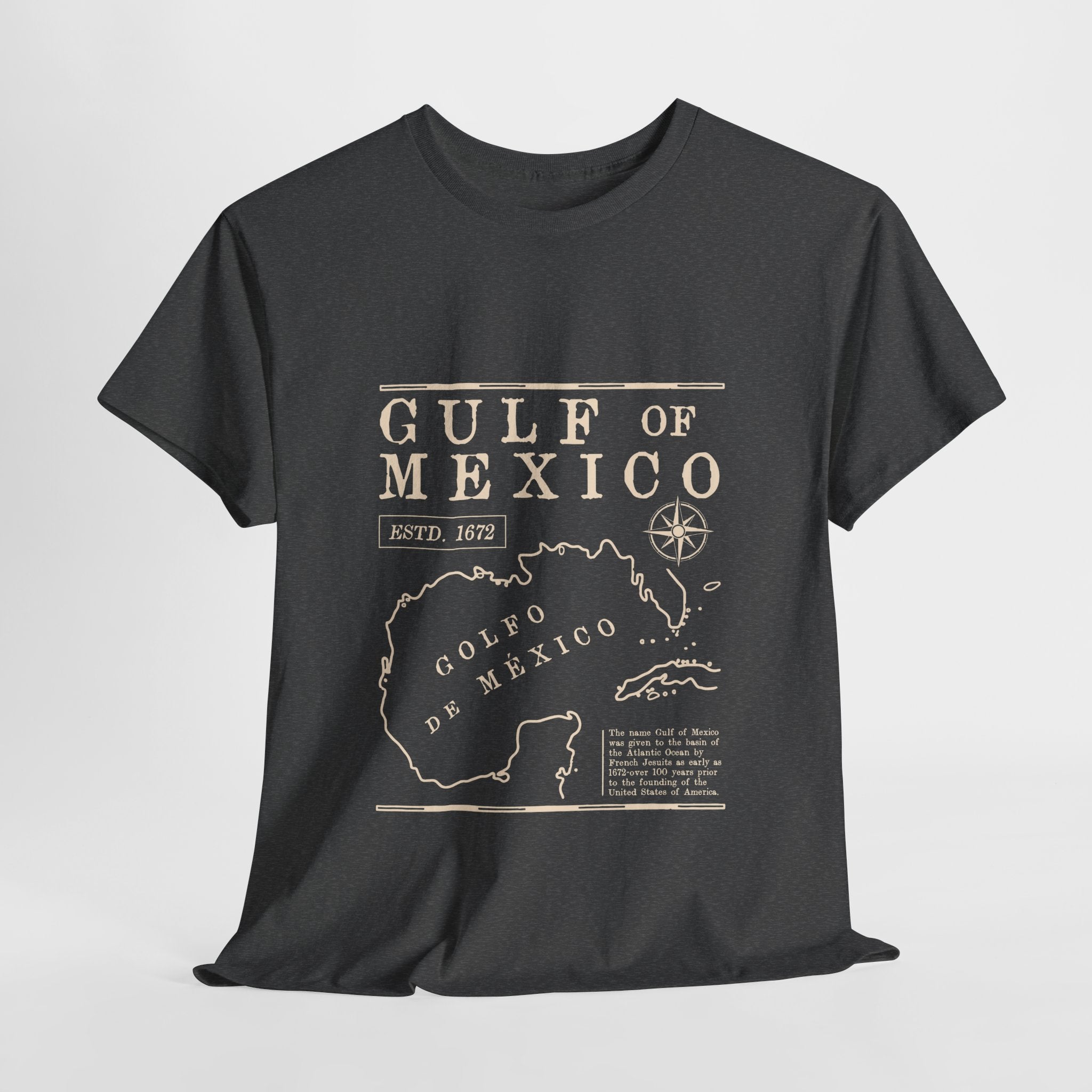 Gulf of Mexico Map Vintage T-shirt