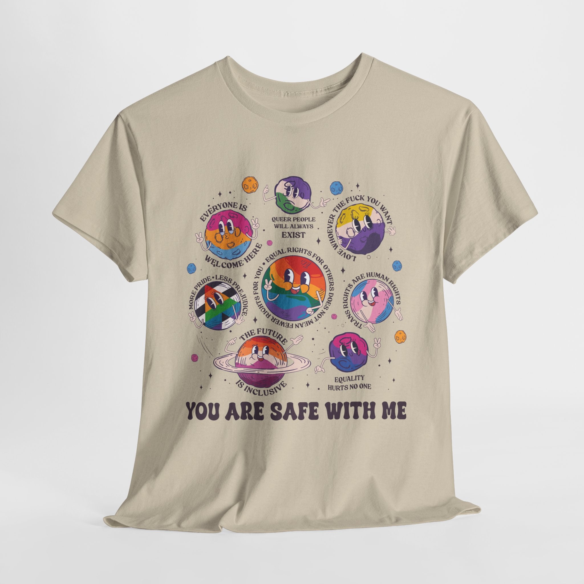 You Are Safe With Me- LGBTQIA+ Ally T-shirt
