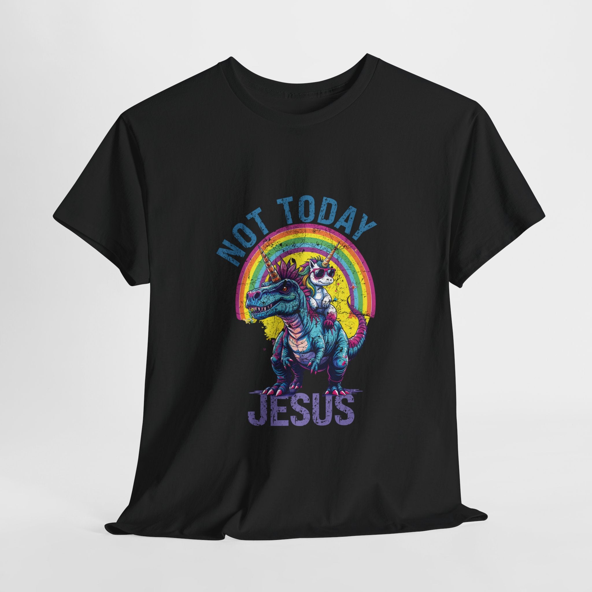 Not Today Jesus T-Rex & Unicorn T-shirt