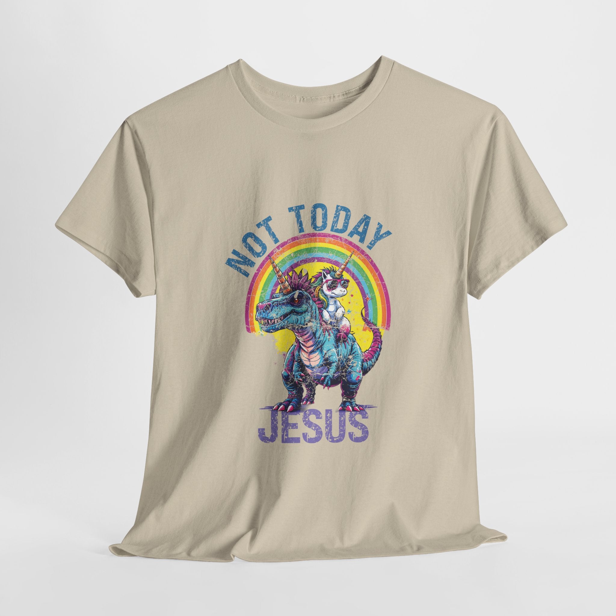 Not Today Jesus T-Rex & Unicorn T-shirt