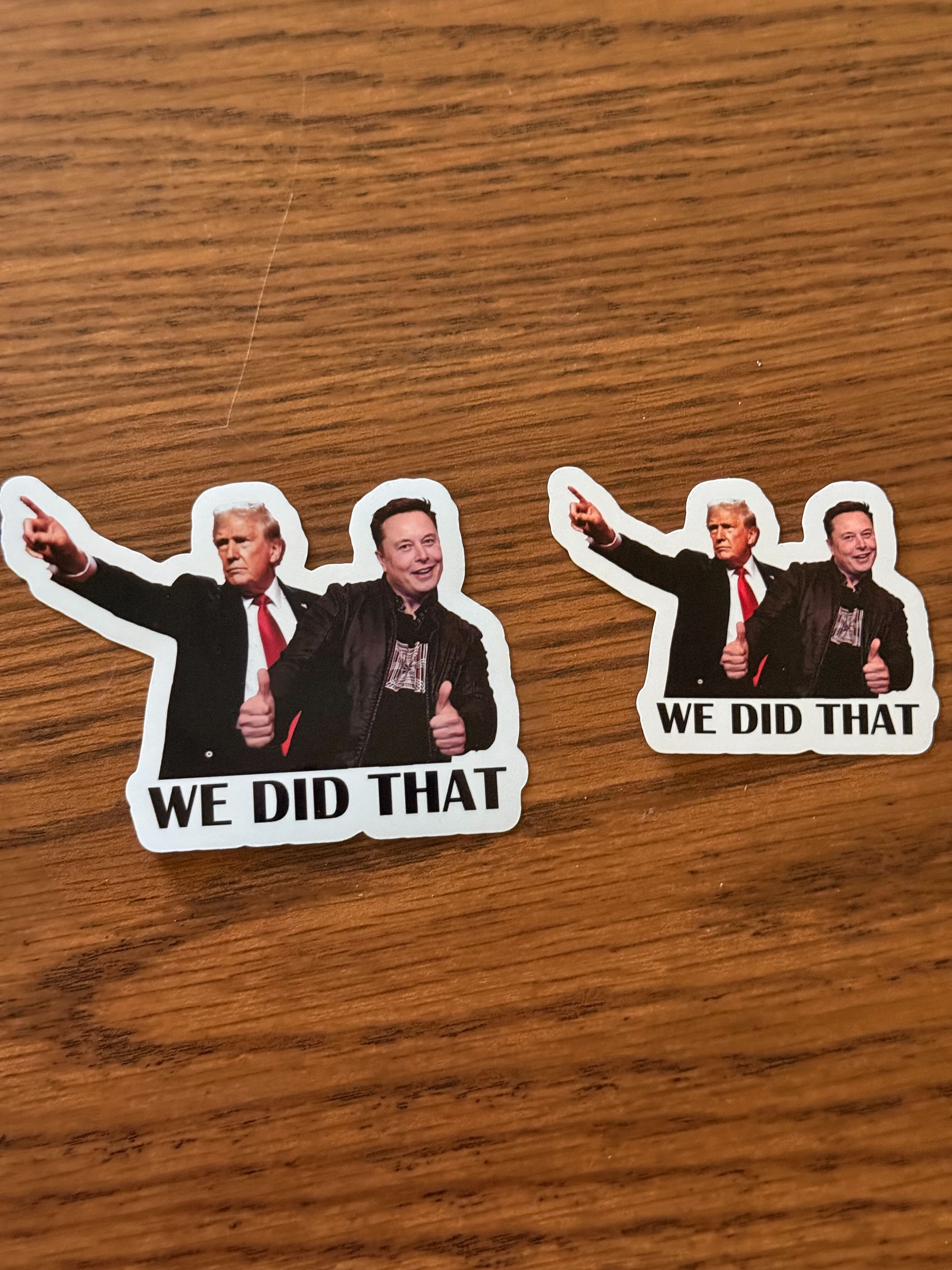 We Did That- Trump/Musk Stickers
