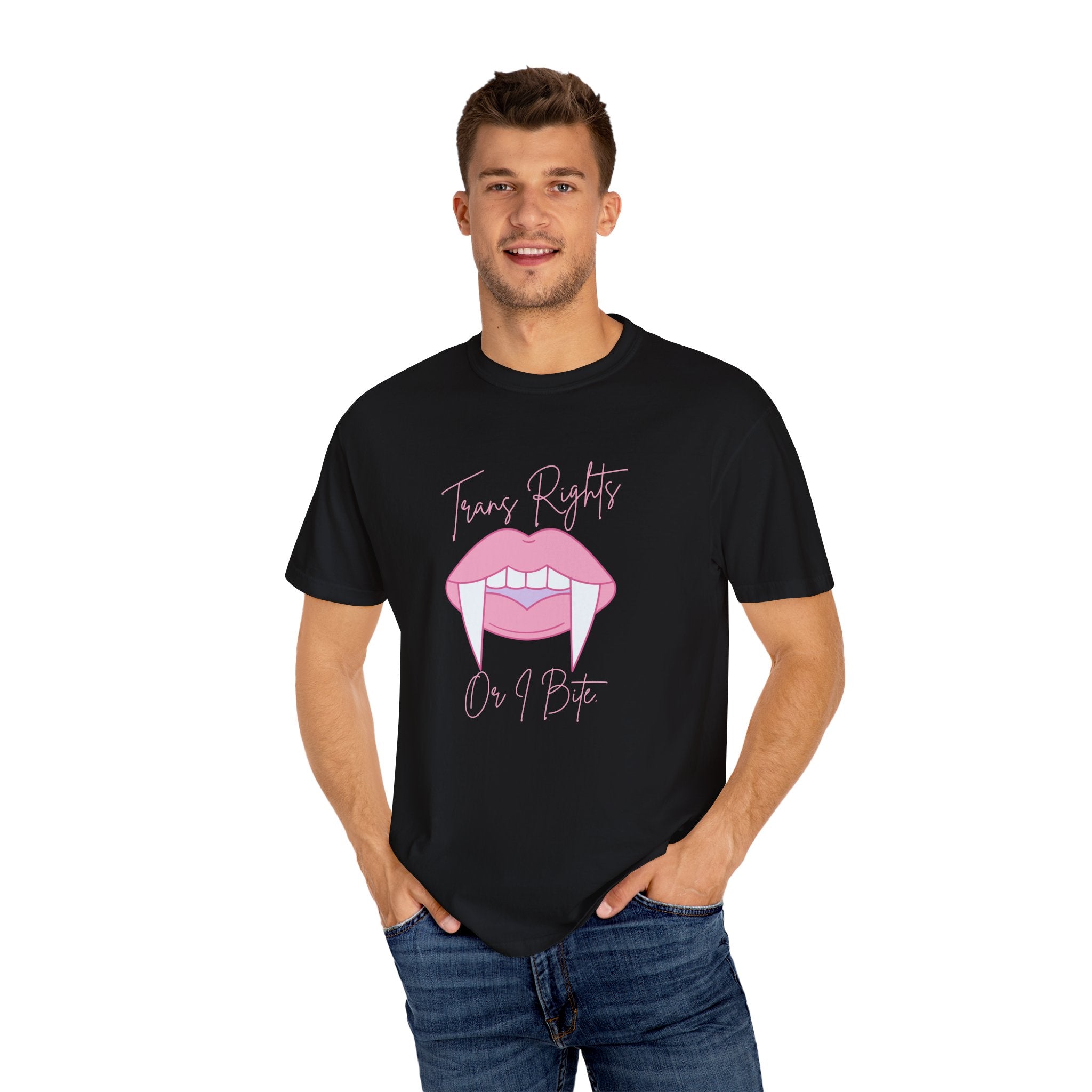 Vampire: Trans Rights or I Bite Comfort Colors T-shirt