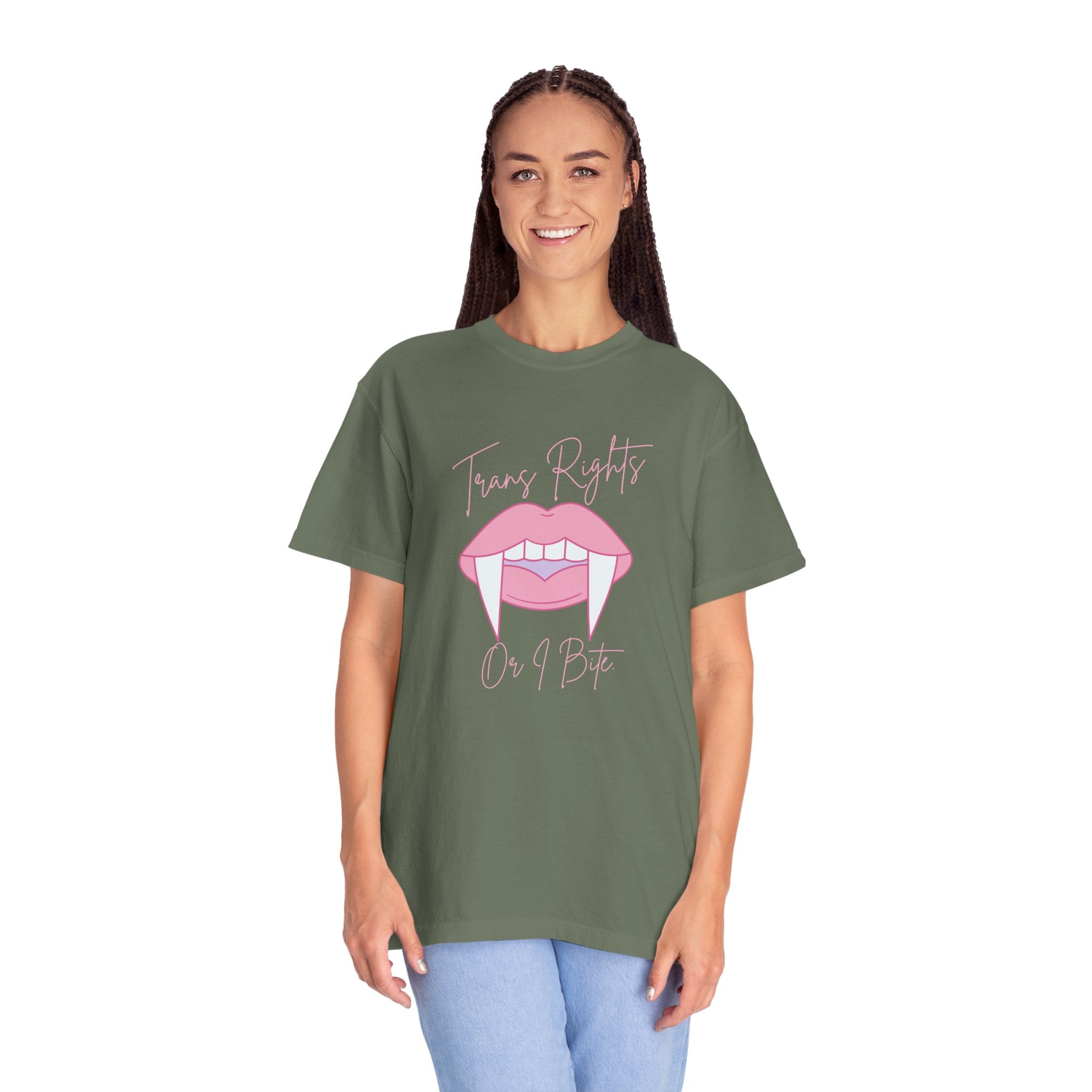 Vampire: Trans Rights or I Bite Comfort Colors T-shirt