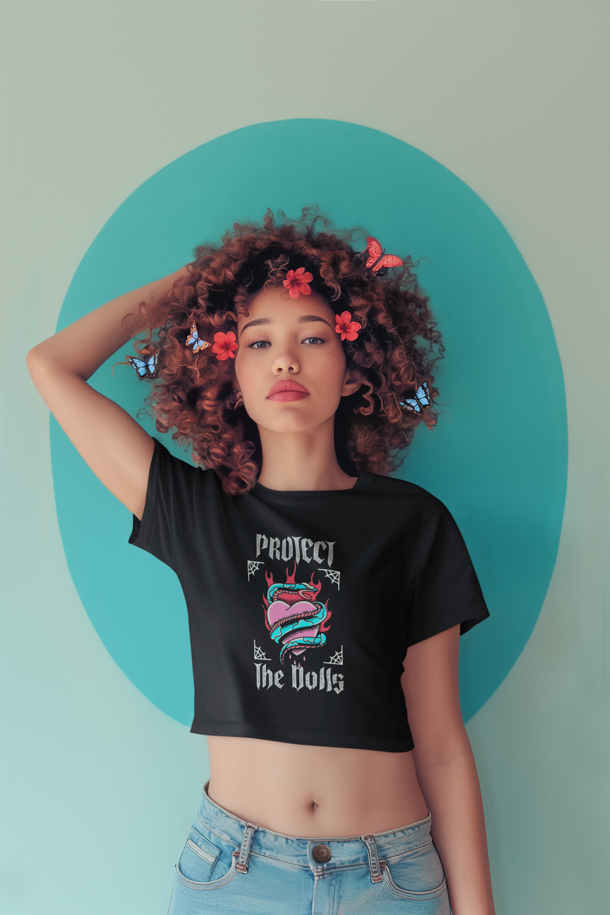 Protect The Dolls Boxy Crop Top