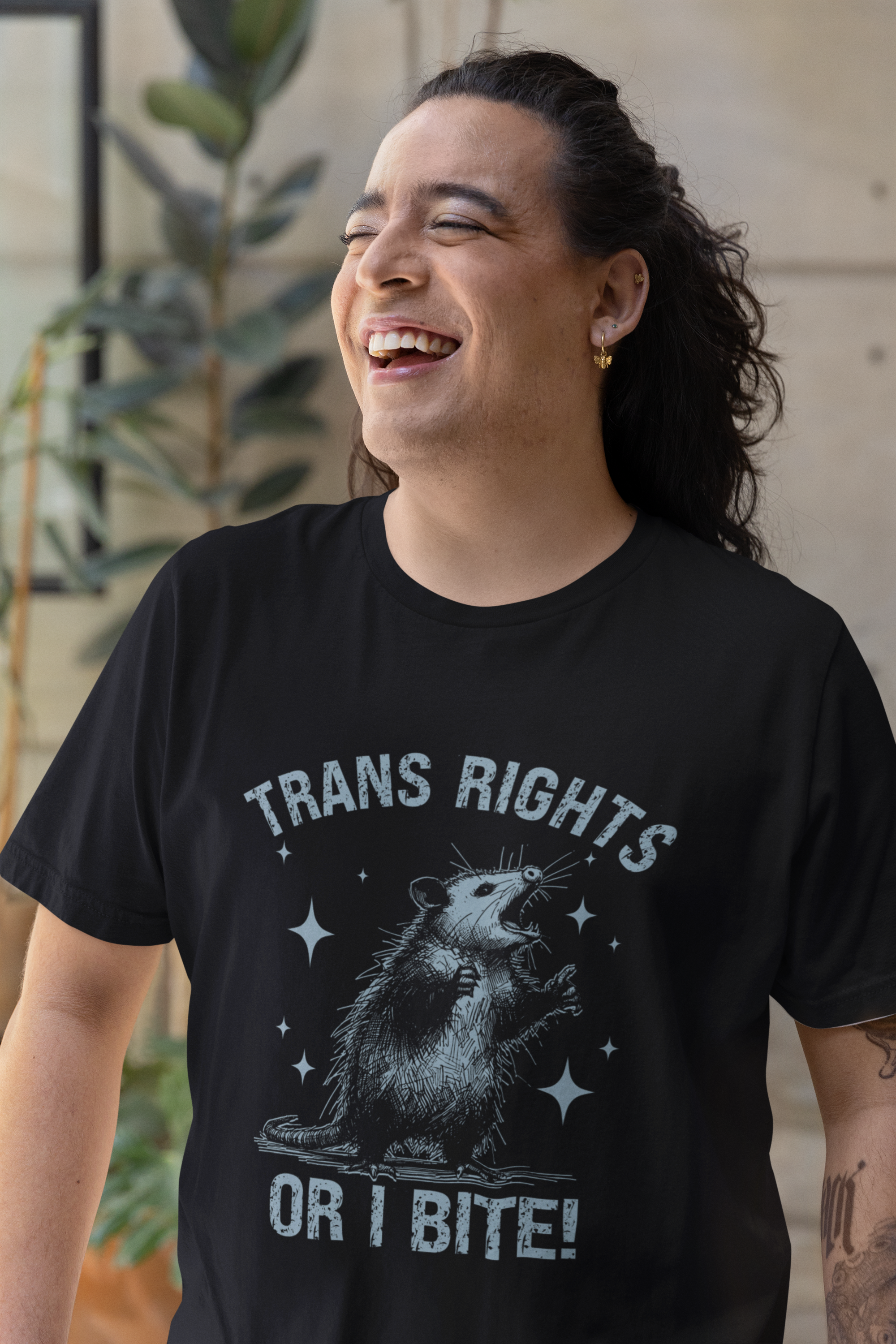 Trans Rights or I Bite T-shirt