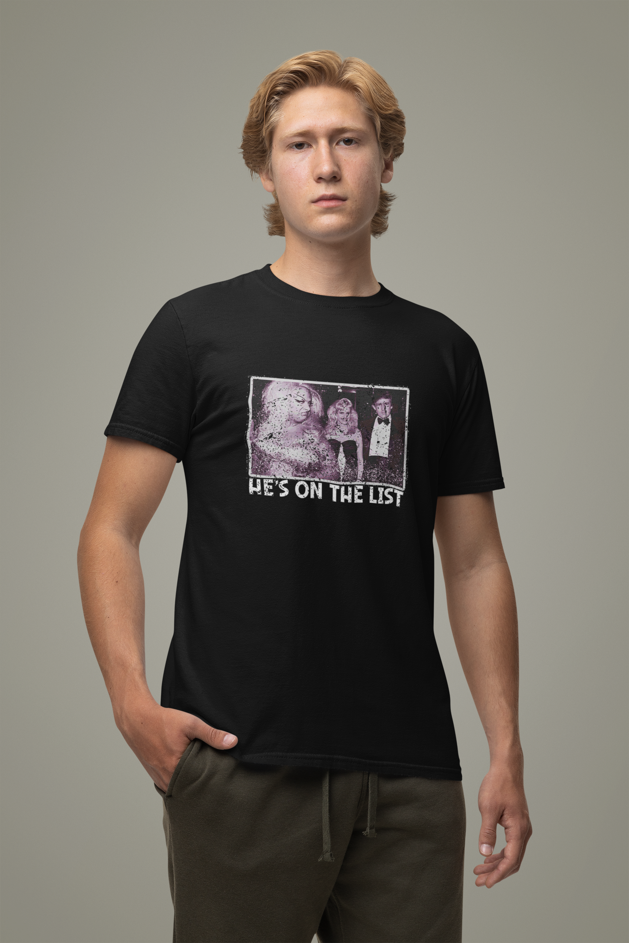 Divine- He's On The List Distressed T-shirt