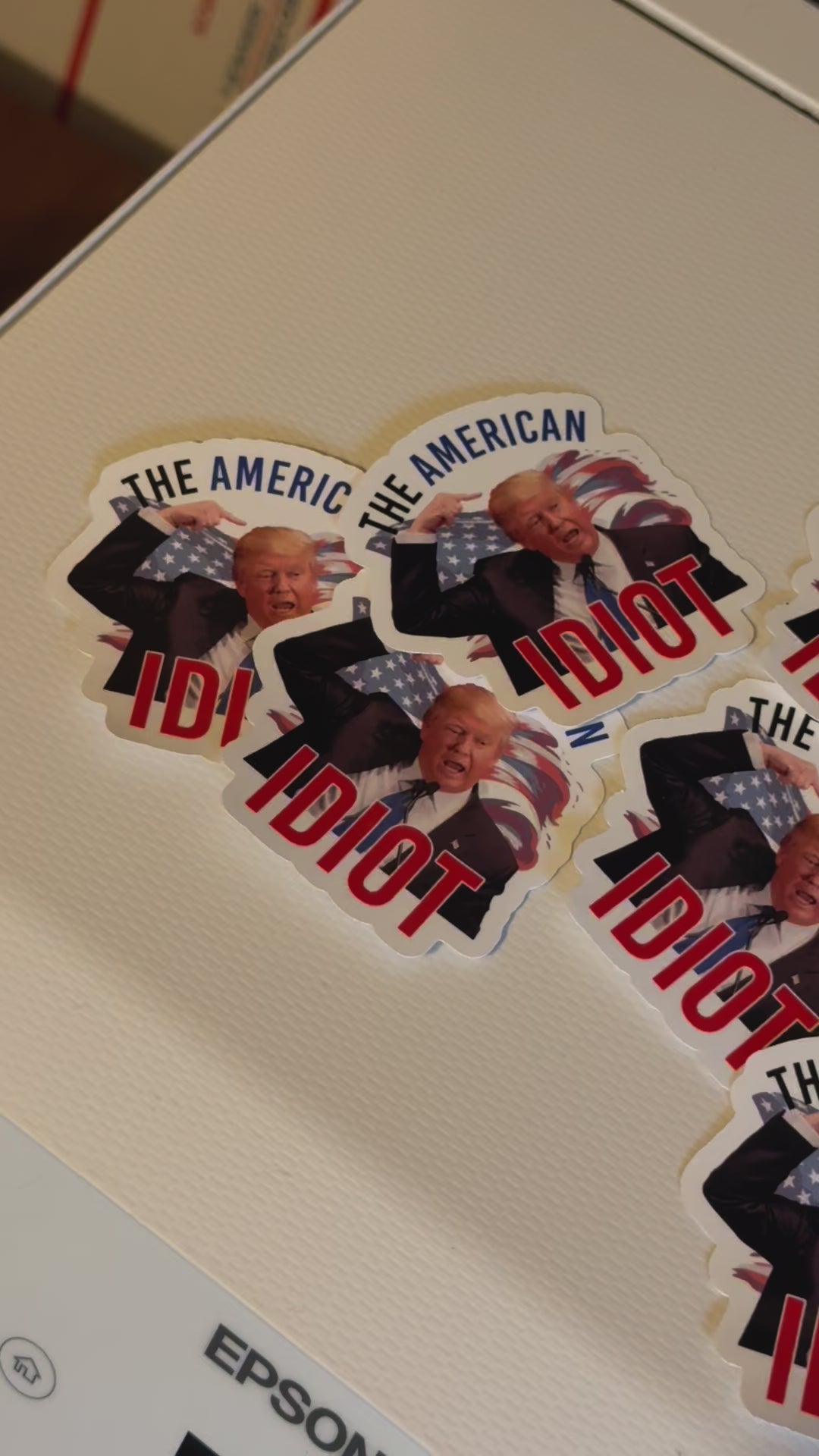 Trump- The American Idiot Sticker