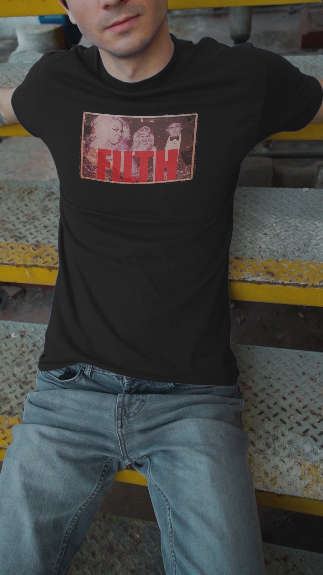 Divine Hates Trump Filth edition vintage t-shirt