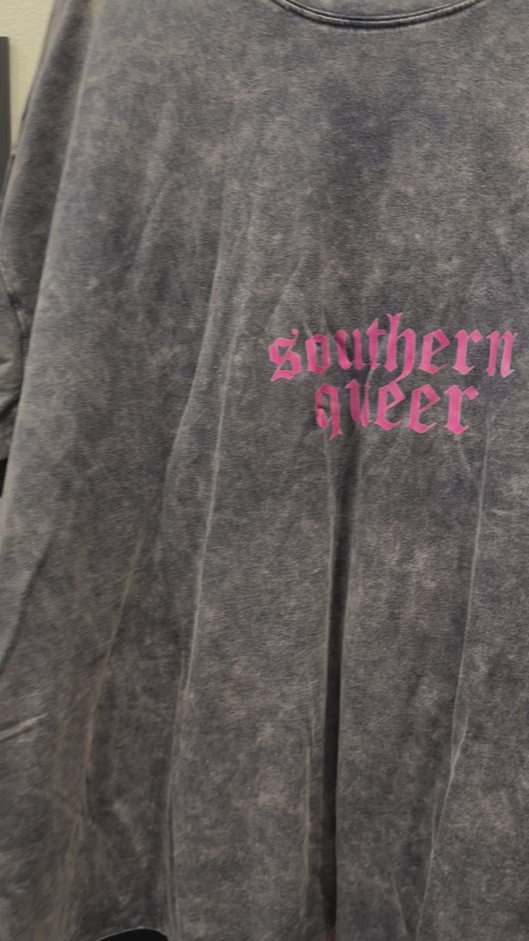Southern Queer Oversized T-shirt Acid Wash