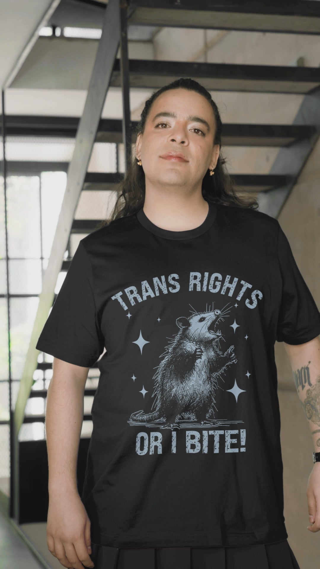 Trans Rights or I Bite T-shirt