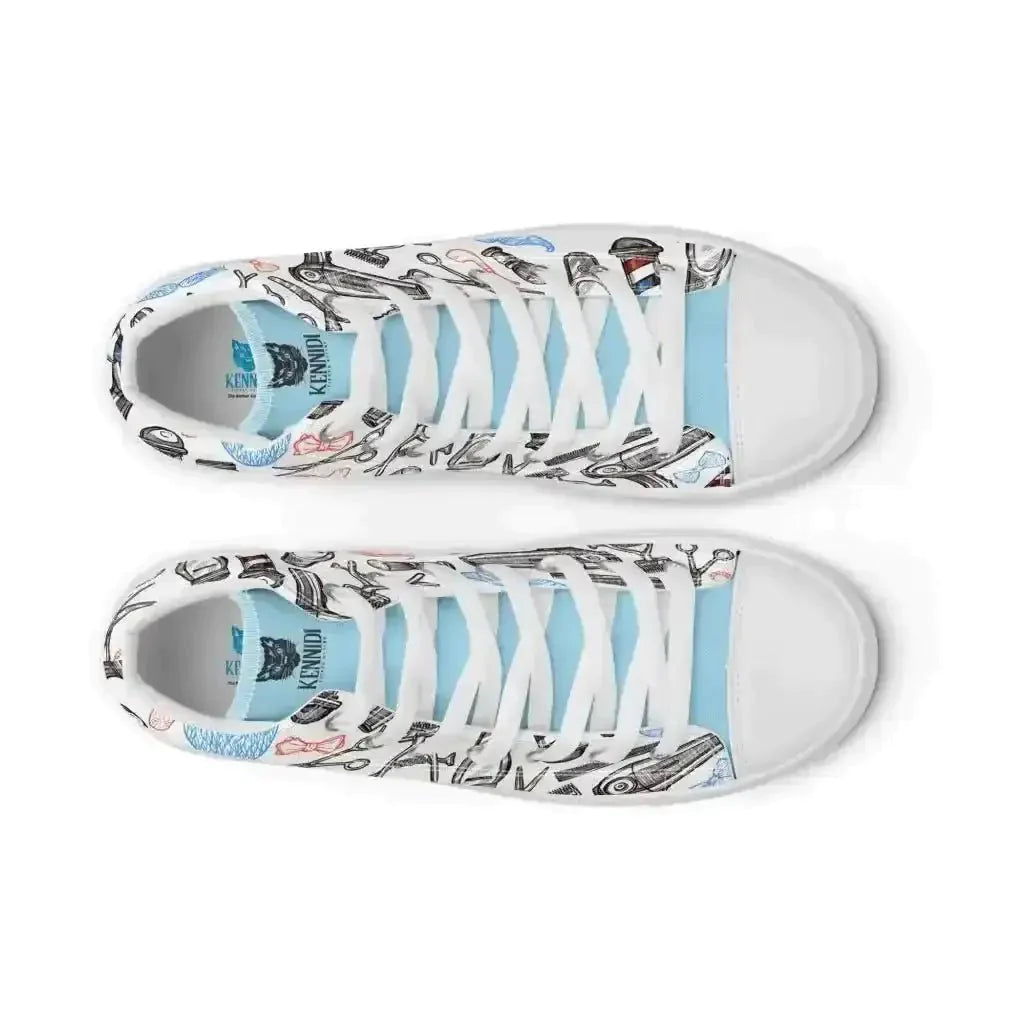 Spice up your look with Barber Shop Canvas Shoes! - Kennidi Fierce Attire