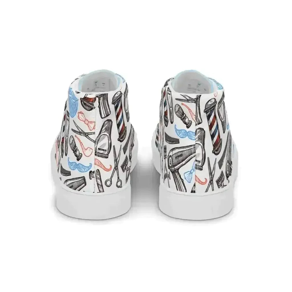 Spice up your look with Barber Shop Canvas Shoes! - Kennidi Fierce Attire