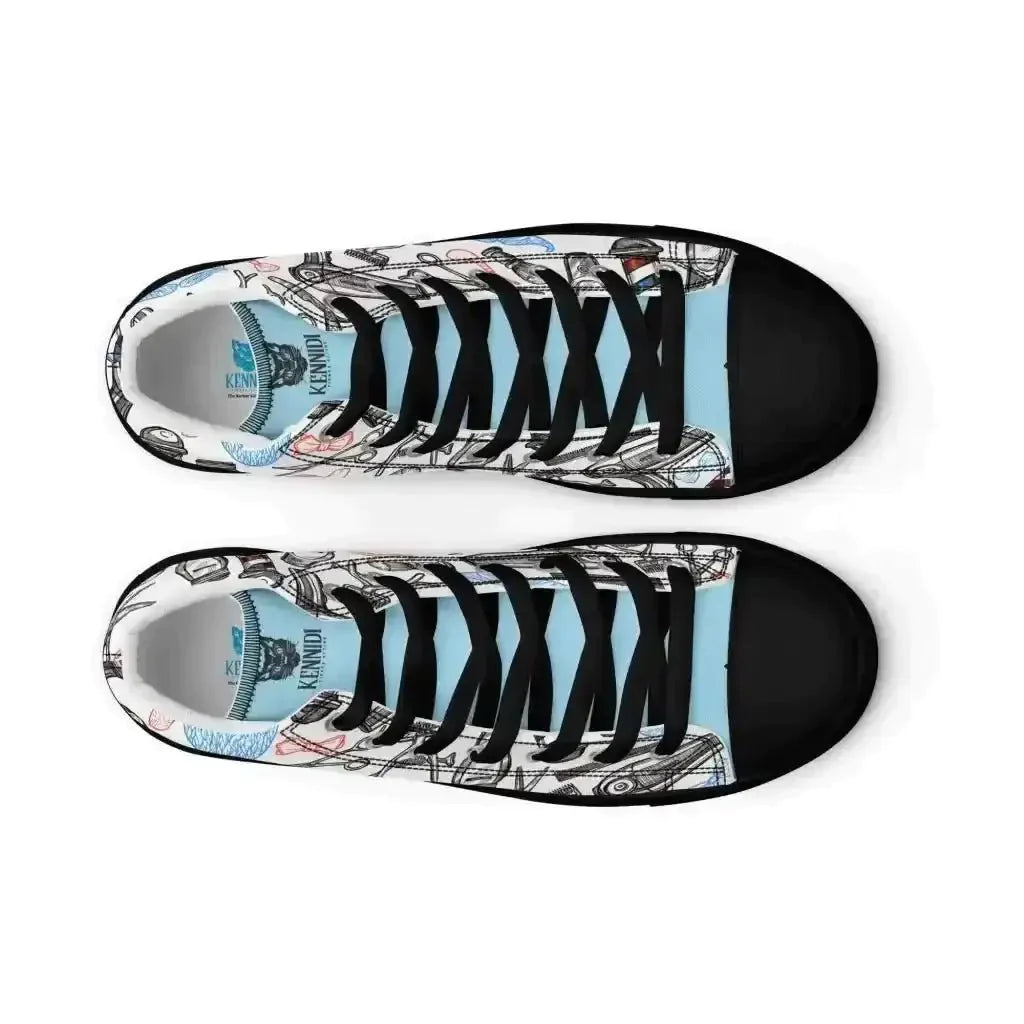 Spice up your look with Barber Shop Canvas Shoes! - Kennidi Fierce Attire
