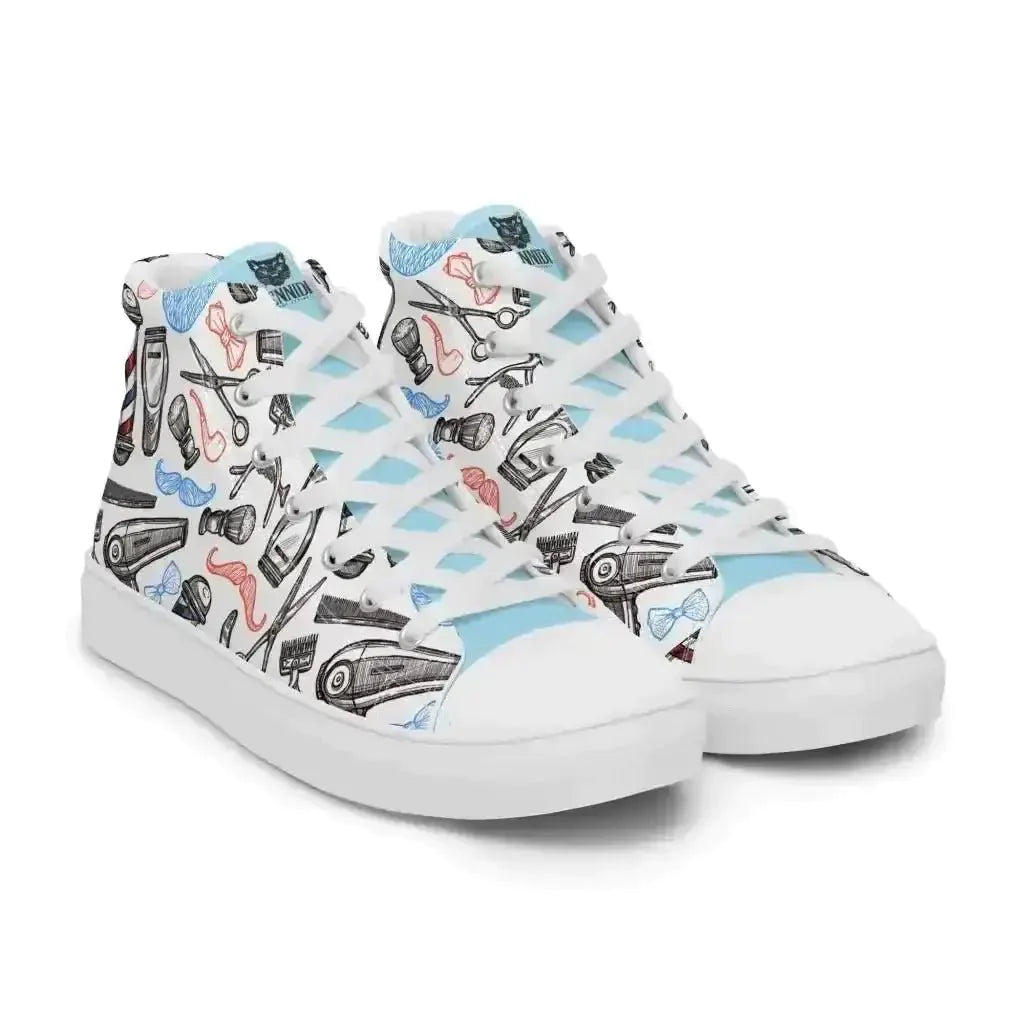 Spice up your look with Barber Shop Canvas Shoes! - Kennidi Fierce Attire