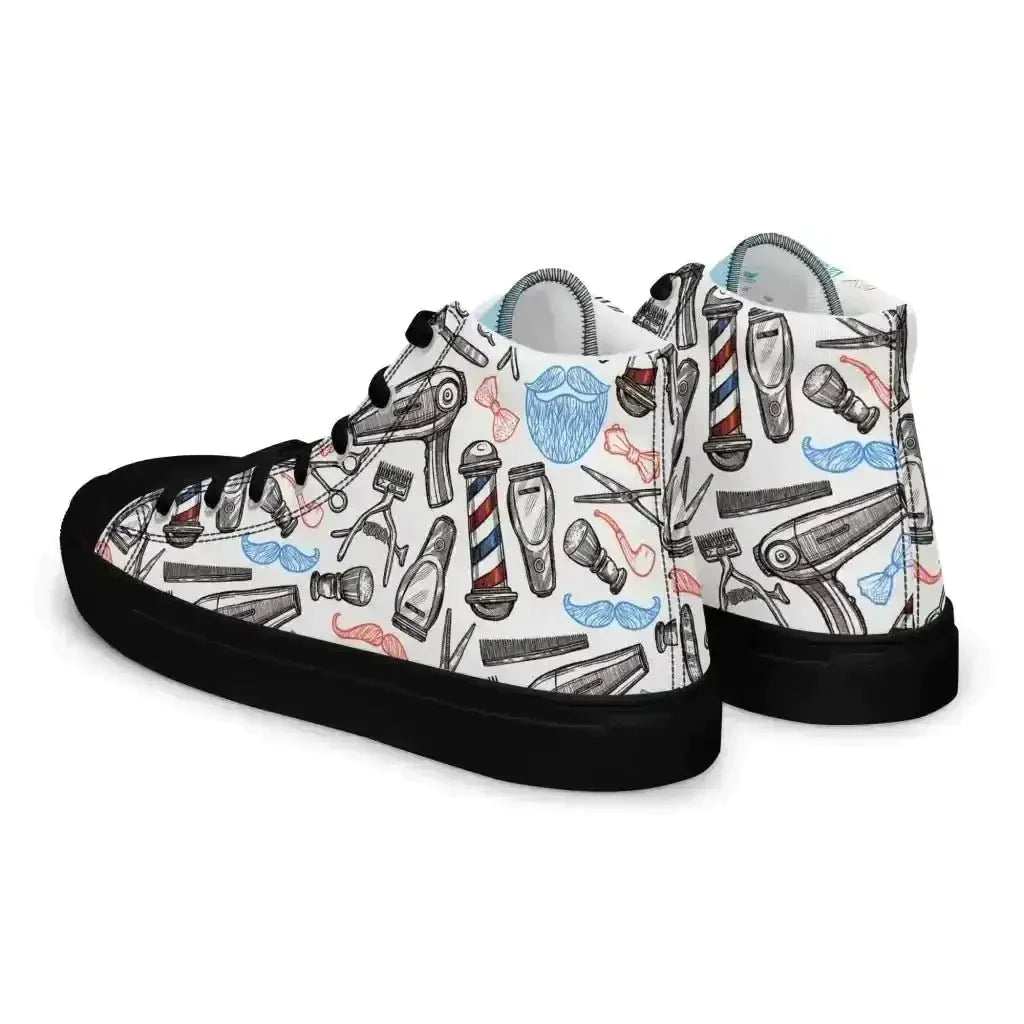 Spice up your look with Barber Shop Canvas Shoes! - Kennidi Fierce Attire