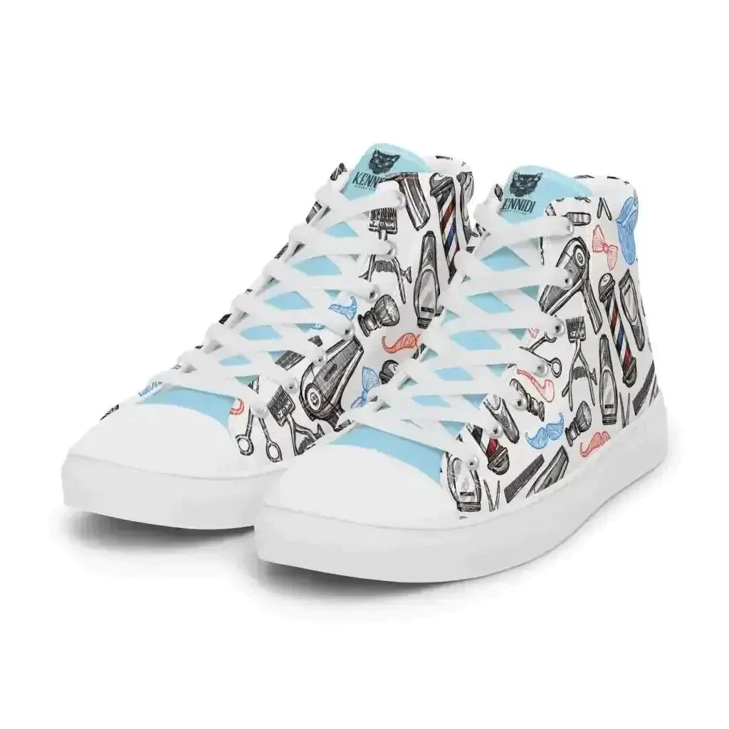 Spice up your look with Barber Shop Canvas Shoes! - Kennidi Fierce Attire