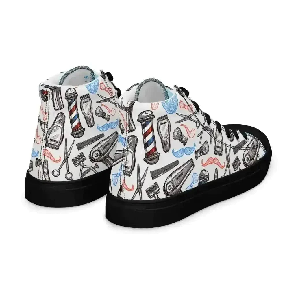 Spice up your look with Barber Shop Canvas Shoes! - Kennidi Fierce Attire