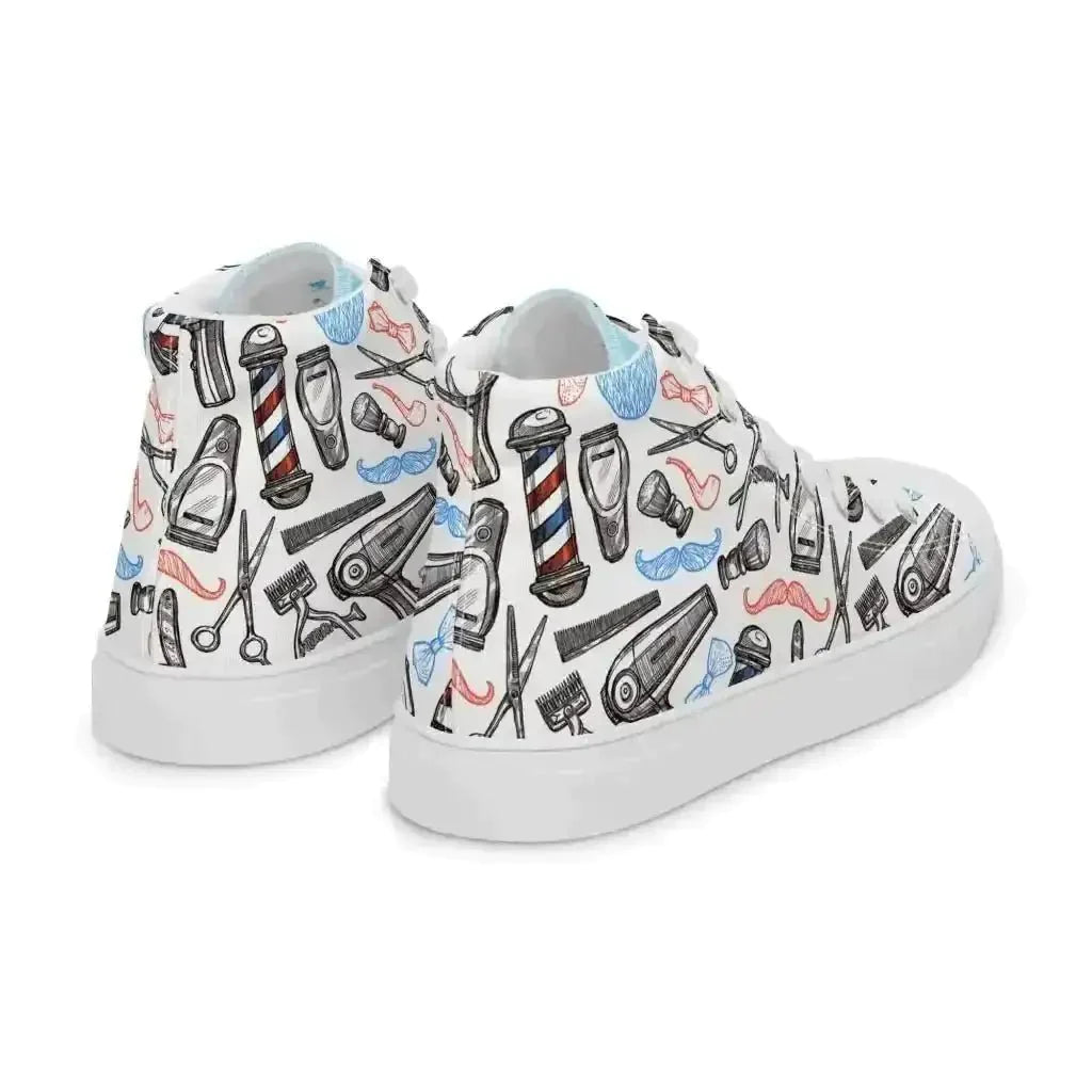 Spice up your look with Barber Shop Canvas Shoes! - Kennidi Fierce Attire
