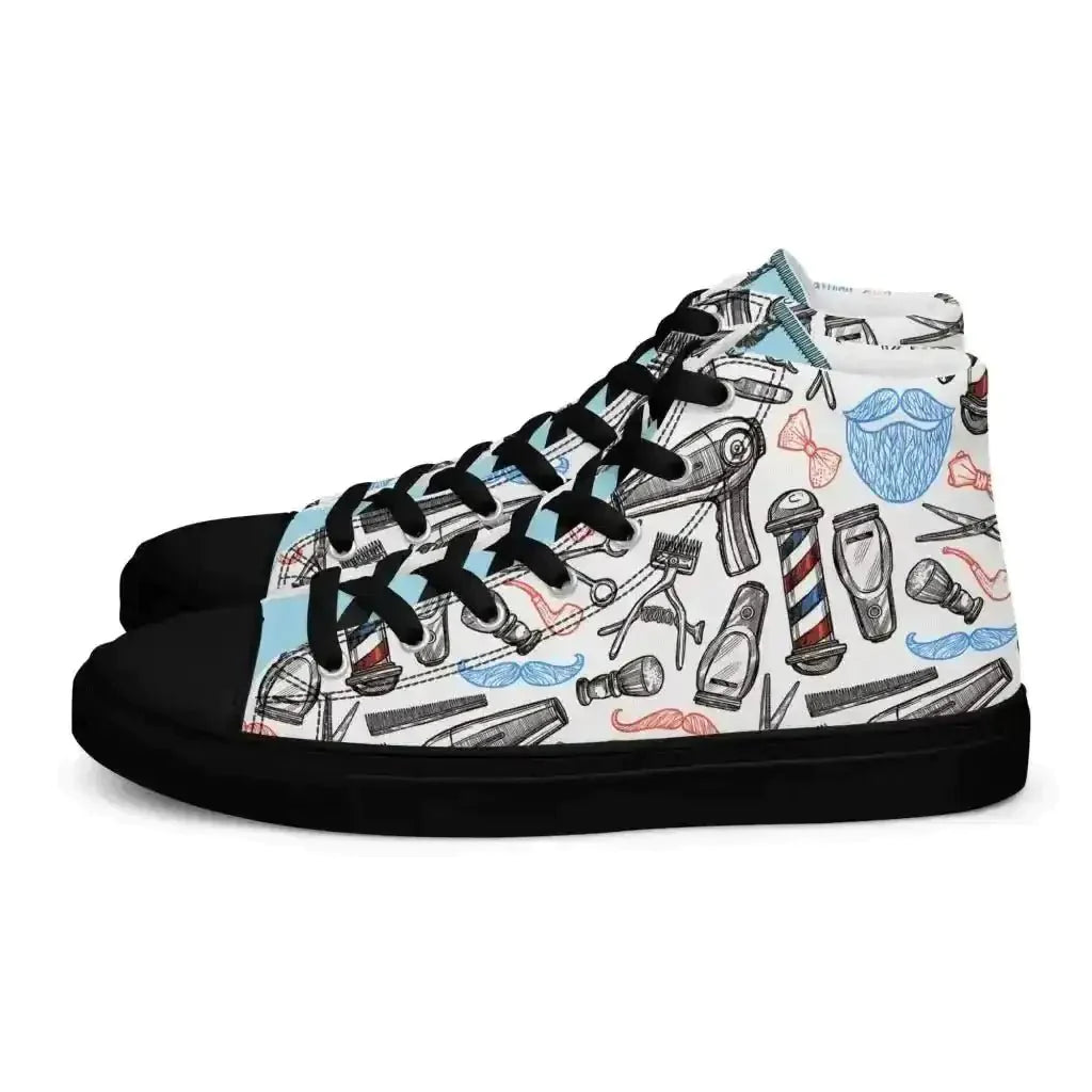 Spice up your look with Barber Shop Canvas Shoes! - Kennidi Fierce Attire