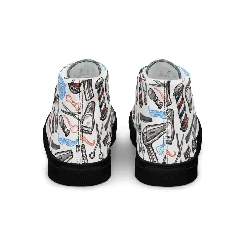 Spice up your look with Barber Shop Canvas Shoes! - Kennidi Fierce Attire