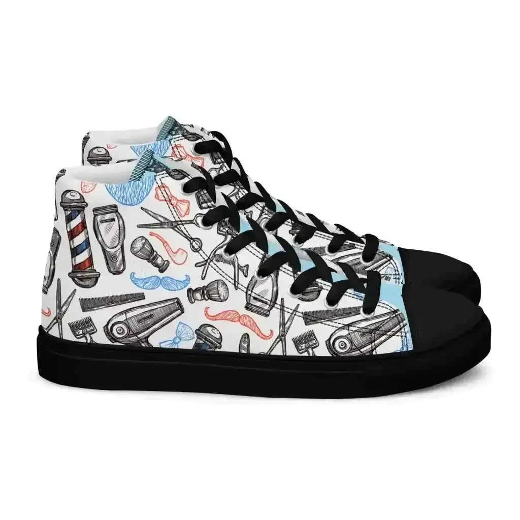 Spice up your look with Barber Shop Canvas Shoes! - Kennidi Fierce Attire