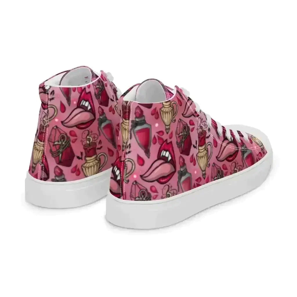 Step up your style in Pink Vamp Canvas Shoes! - Kennidi Fierce Attire