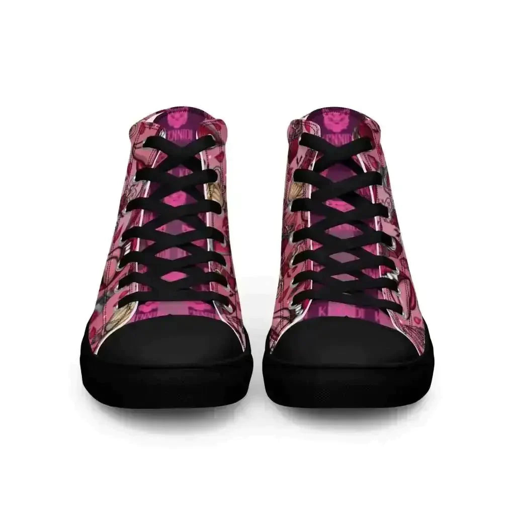 Step up your style in Pink Vamp Canvas Shoes! - Kennidi Fierce Attire