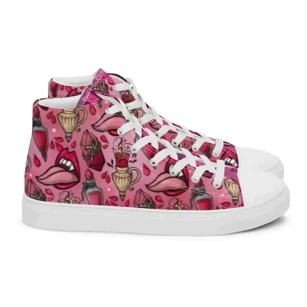Step up your style in Pink Vamp Canvas Shoes! - Kennidi Fierce Attire