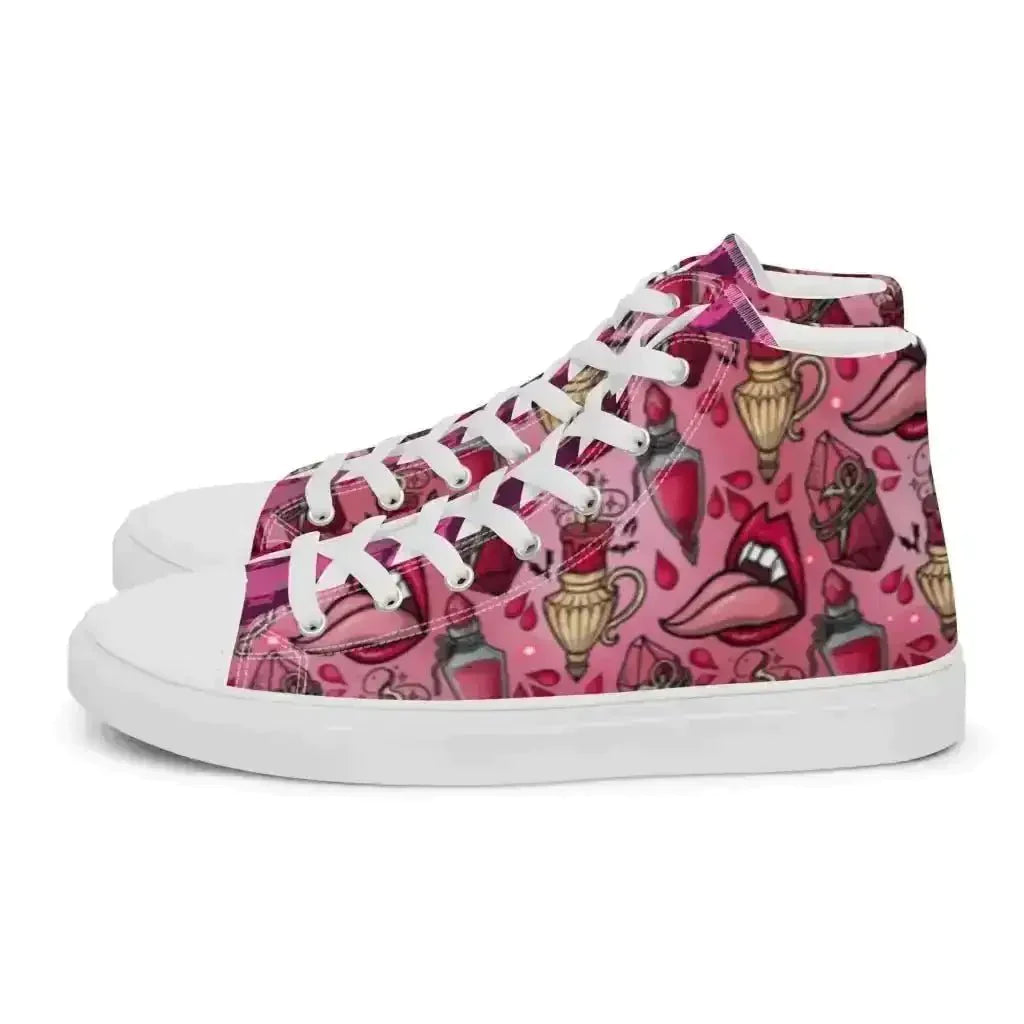 Step up your style in Pink Vamp Canvas Shoes! - Kennidi Fierce Attire