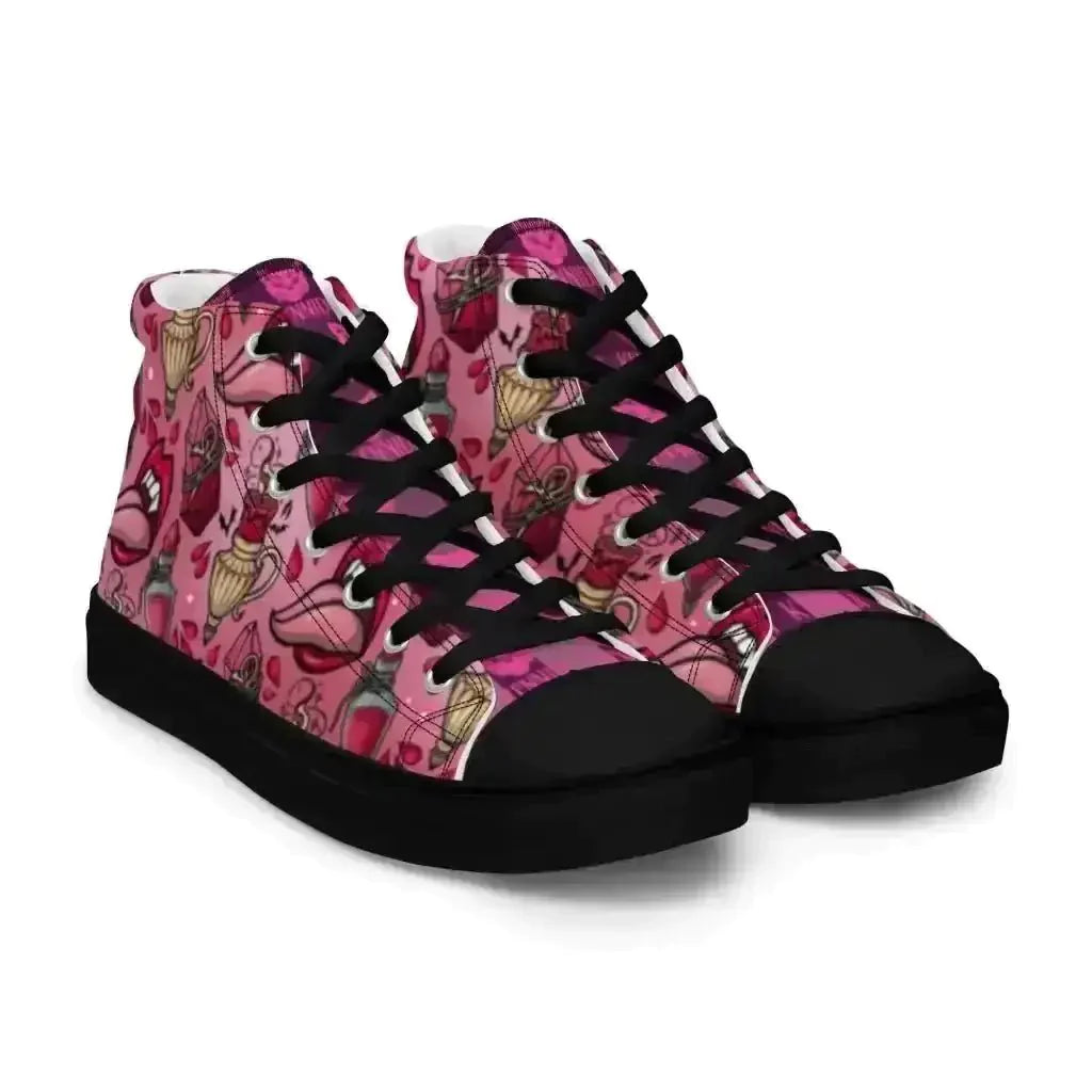 Step up your style in Pink Vamp Canvas Shoes! - Kennidi Fierce Attire