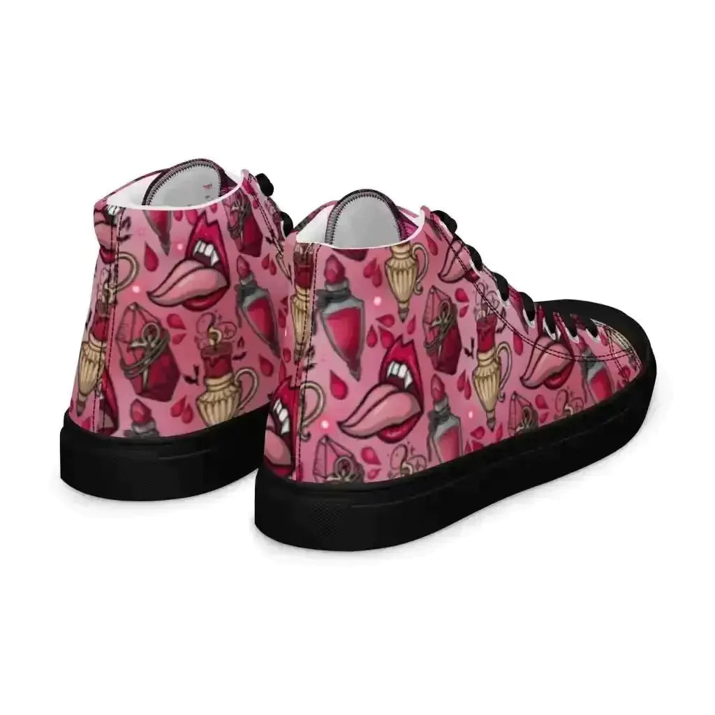 Step up your style in Pink Vamp Canvas Shoes! - Kennidi Fierce Attire