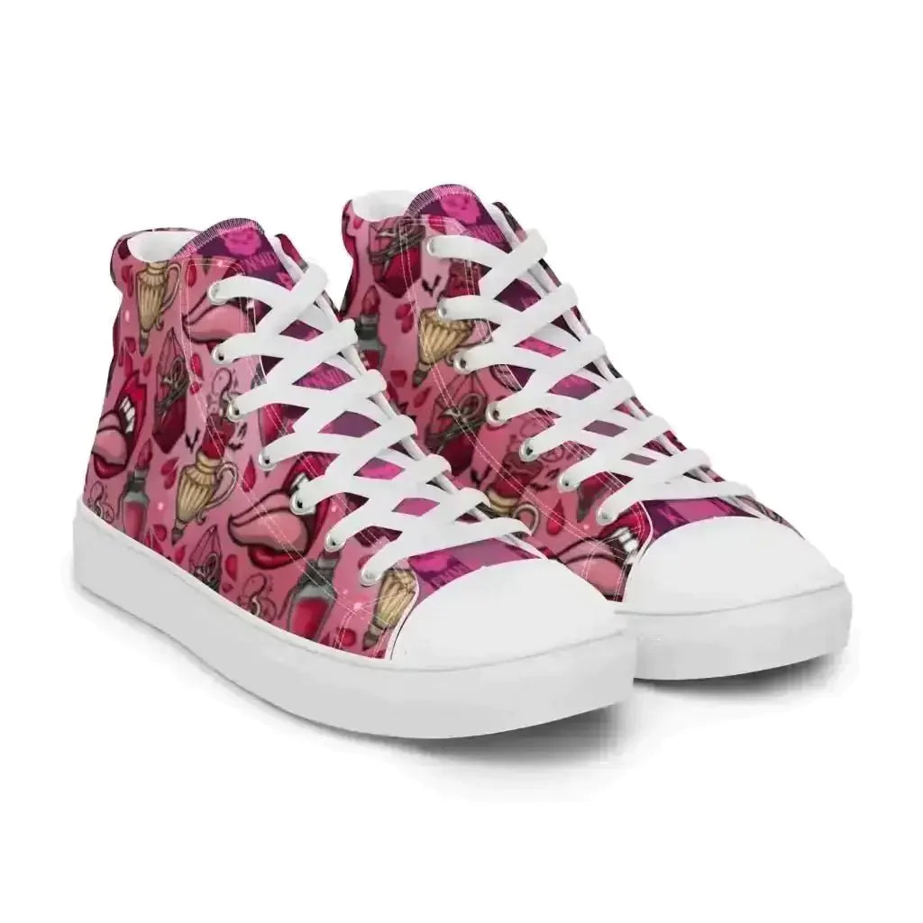 Step up your style in Pink Vamp Canvas Shoes! - Kennidi Fierce Attire