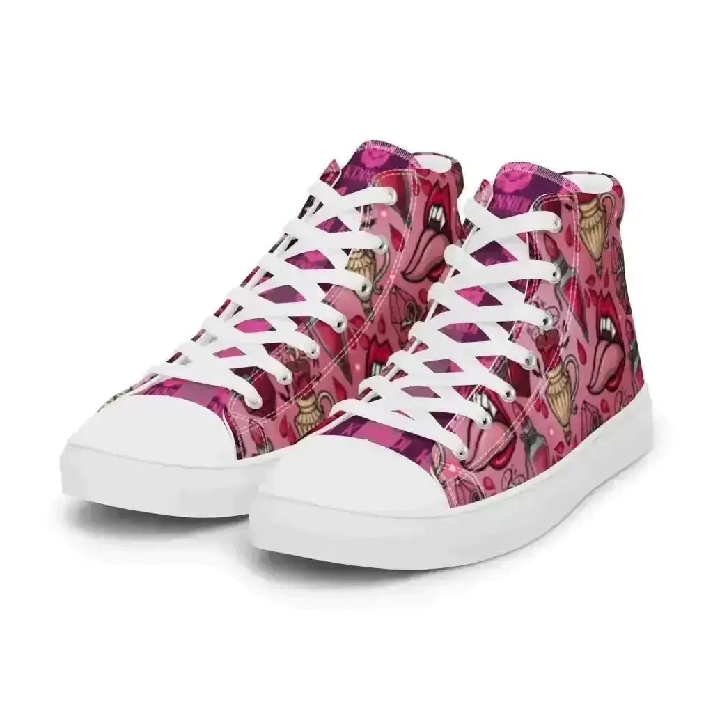 Step up your style in Pink Vamp Canvas Shoes! - Kennidi Fierce Attire