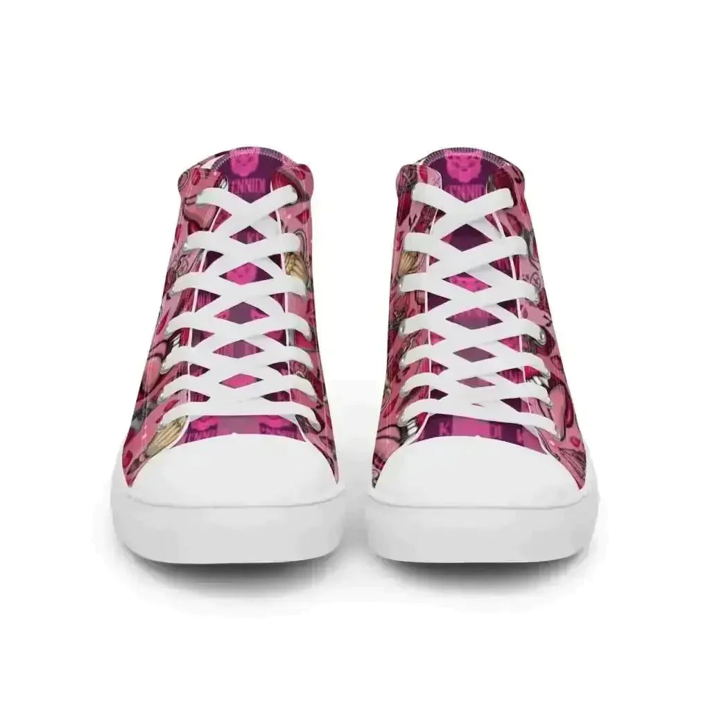 Step up your style in Pink Vamp Canvas Shoes! - Kennidi Fierce Attire