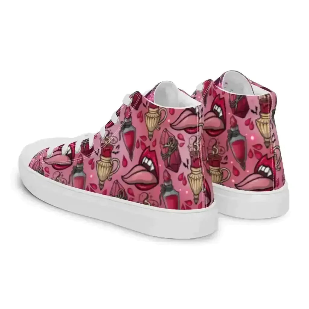 Step up your style in Pink Vamp Canvas Shoes! - Kennidi Fierce Attire