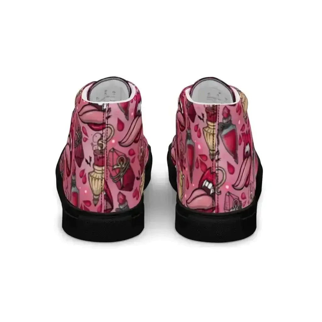 Step up your style in Pink Vamp Canvas Shoes!
