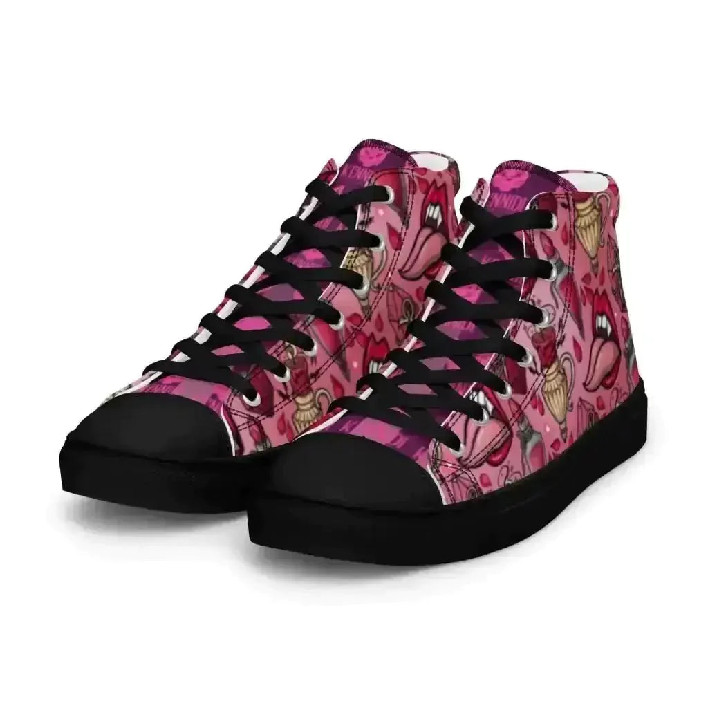 Step up your style in Pink Vamp Canvas Shoes! - Kennidi Fierce Attire