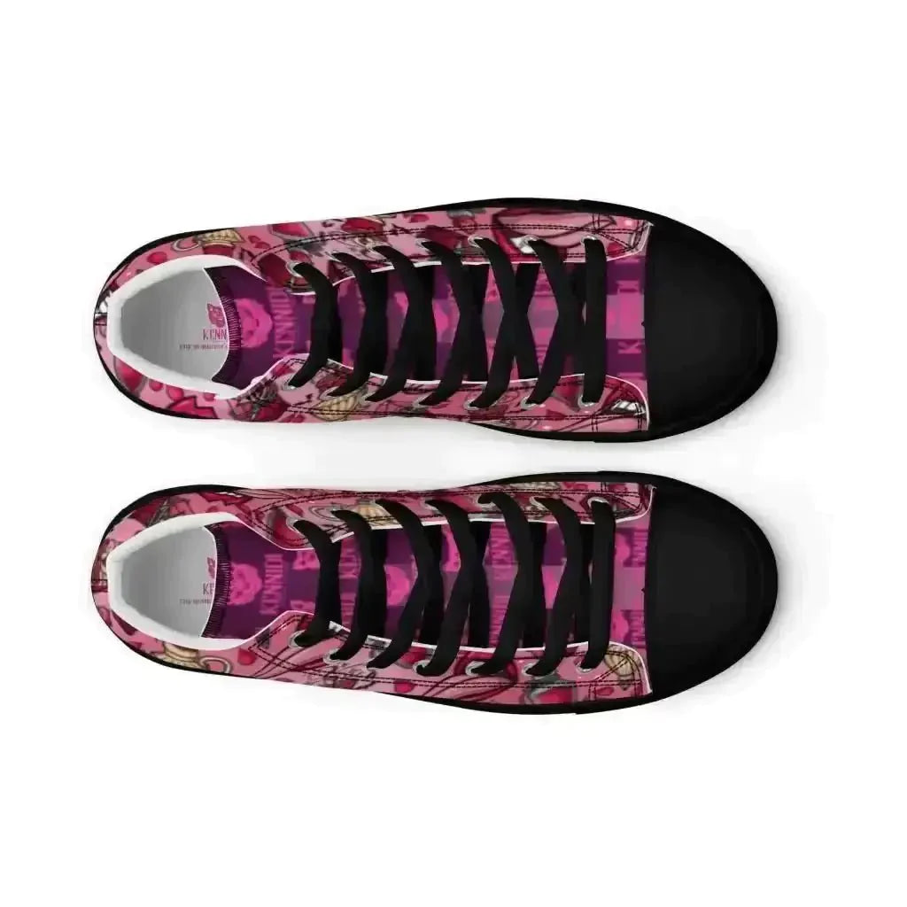 Step up your style in Pink Vamp Canvas Shoes! - Kennidi Fierce Attire