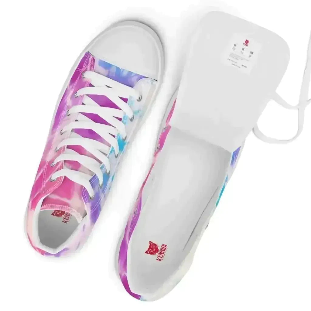Tie Dye High Top Canvas: Elevate Your Style! - Kennidi Fierce Attire