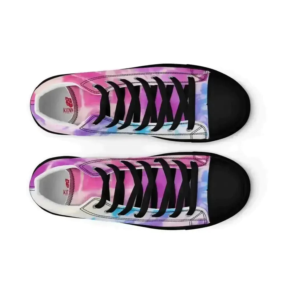 Tie Dye High Top Canvas: Elevate Your Style! - Kennidi Fierce Attire