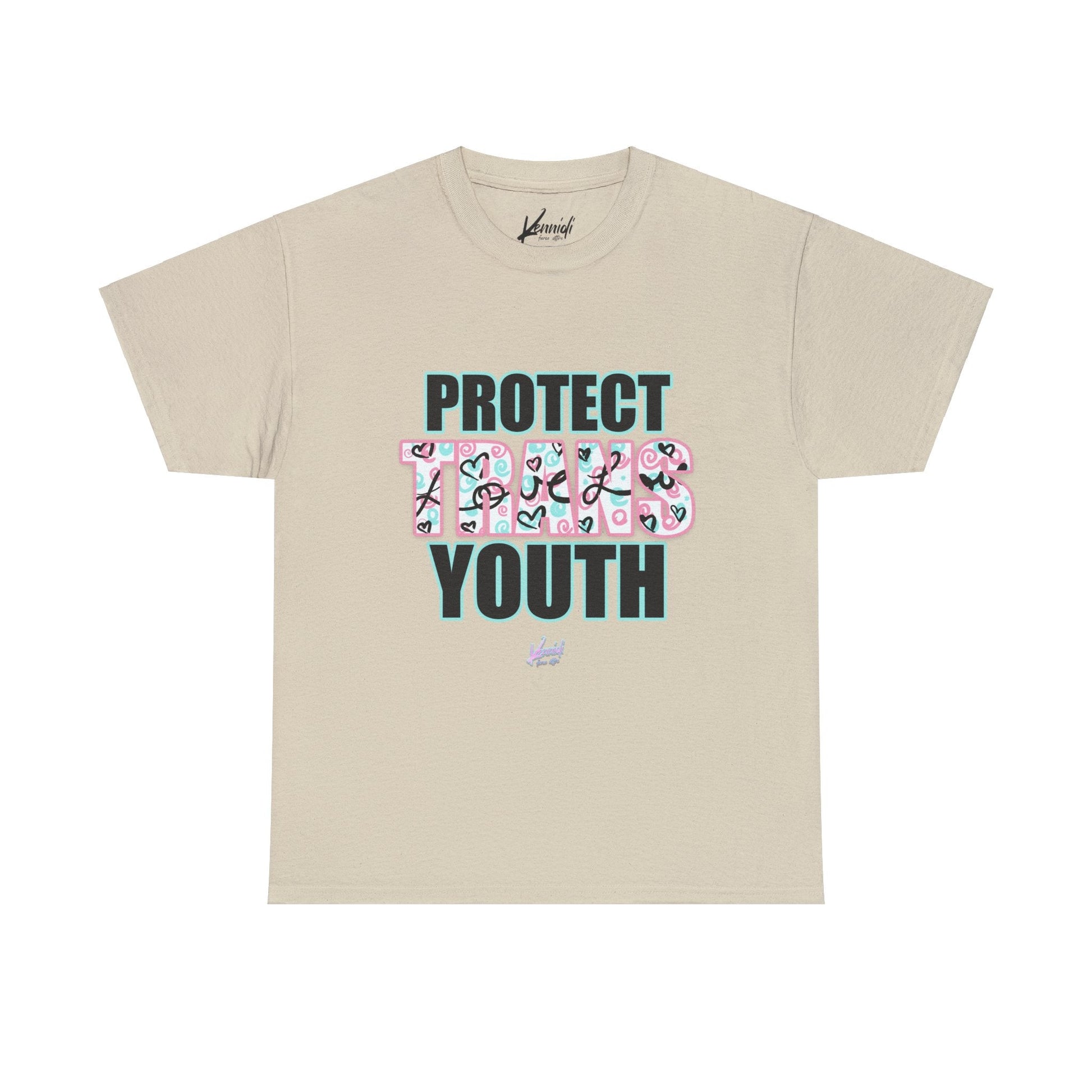 Protect Trans Youth Love 3.0 Unisex Heavy Cotton Tee - T - Shirt