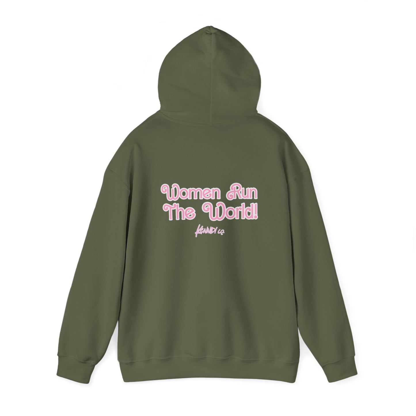 Kamala Pink Font Unisex Heavy Blend™ Hooded Sweatshirt